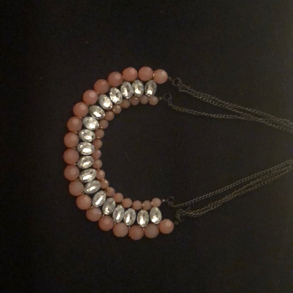 Coral and diamond necklace